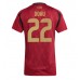 Maillot de foot Belgique Jeremy Doku #22 Domicile vêtements Femmes Europe 2024 Manches Courtes